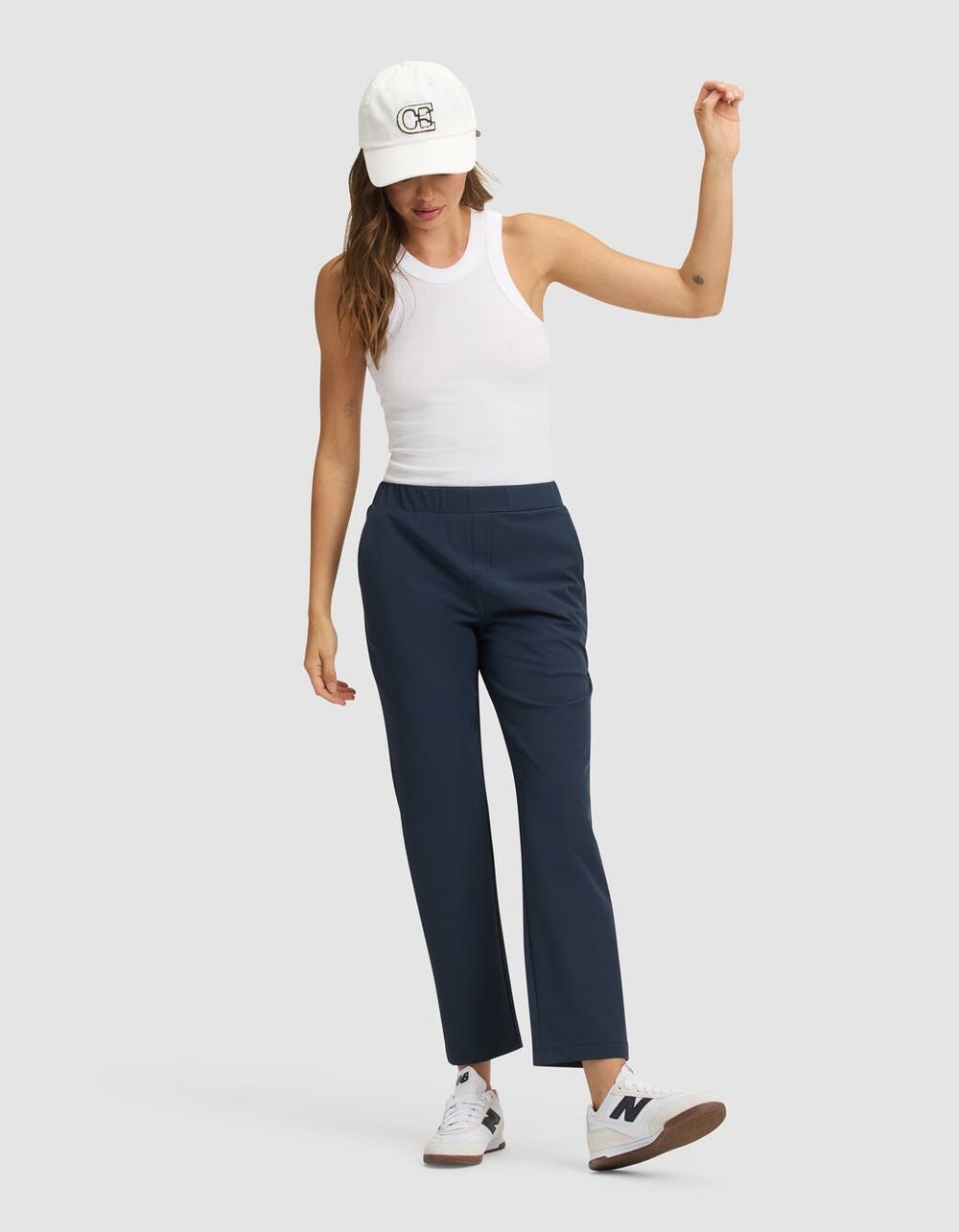 Cozy Earth Pants Always Cropped Eclipse Eco Sustainable Outdoor Navy Blue Size L